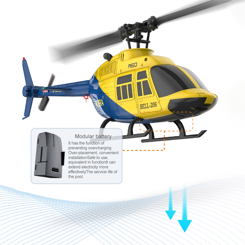 A60 RC Вертолет 2,4G 6-Aixs Ги – обзор и цена Rc Helicopter Large