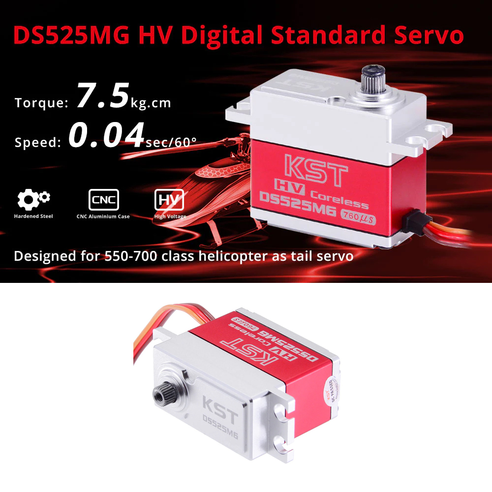KST DS215MG/DS315MG/DS525MG V8 – обзор и цена Rc Helicopter Parts